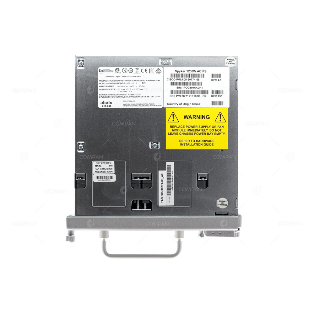 ASA5585-PWR-AC CISCO 1200W AC POWER SUPPLY FOR ASA 5585 800-30774-06, 3I77121F100G